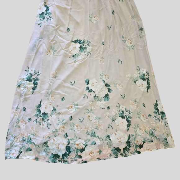 Show Me Your Mumu Audrey Maxi Dress Women's Size XS Tan Floral Boho Wedding Gown - Picture 10 of 14